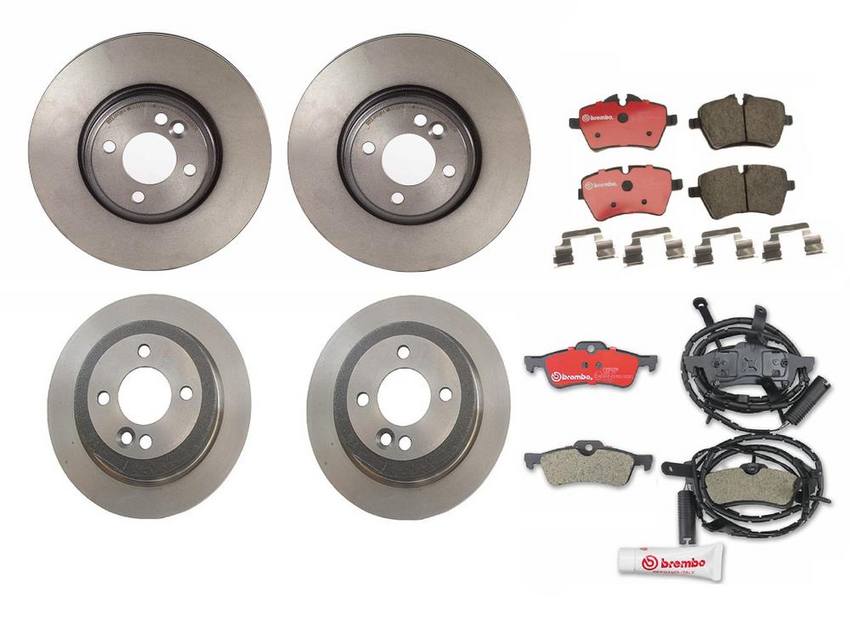 Brembo Brake Pads and Rotors Kit - Front and Rear (294mm/259mm) (Ceramic)